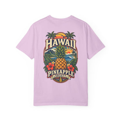 Hawaii Pineapple Society Unisex Comfort Color 1717 Streetwear Graphic Tee