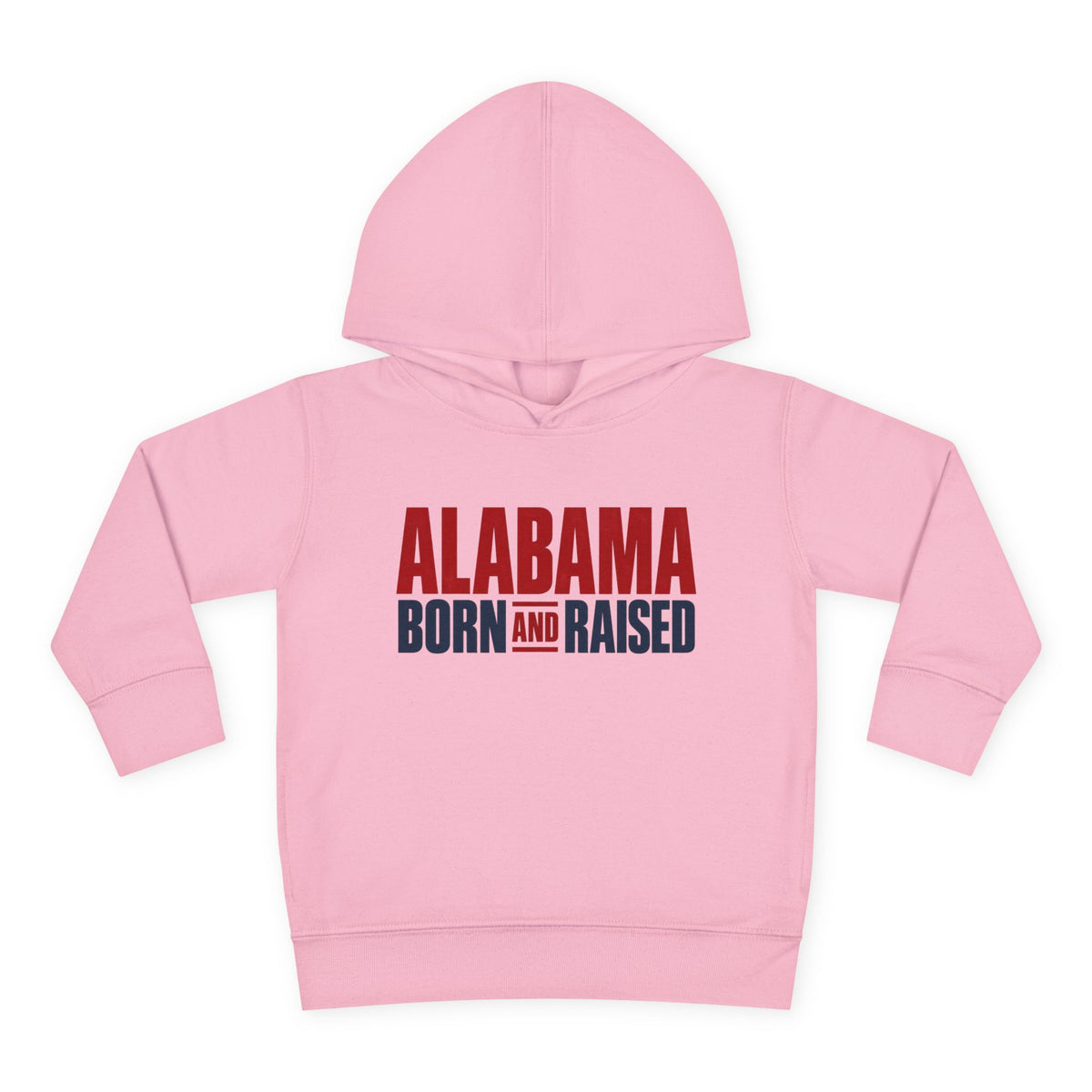 Alabama Born and Raised Minimal Heritage Unisex Toddler Pullover Fleece Hoodie