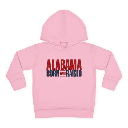 Alabama Born and Raised Minimal Heritage Unisex Toddler Pullover Fleece Hoodie