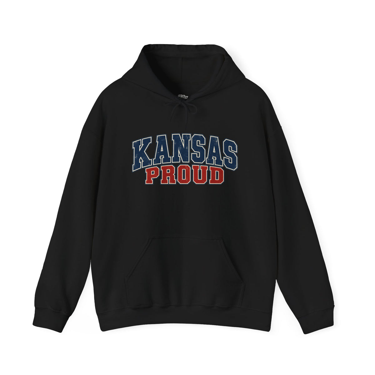 Kansas Proud Unisex Hoodie State Name Graphic