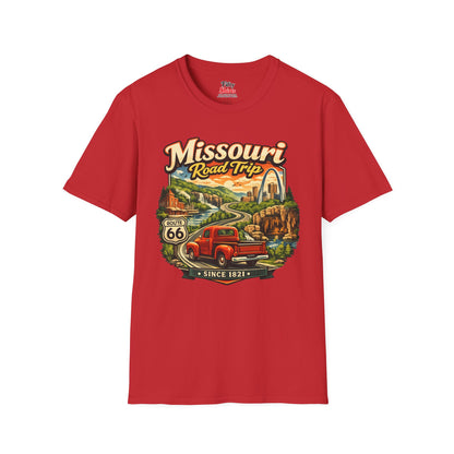 Missouri Road Trip Unisex Softstyle T Shirt State Pride Graphic Tee Collections FS03