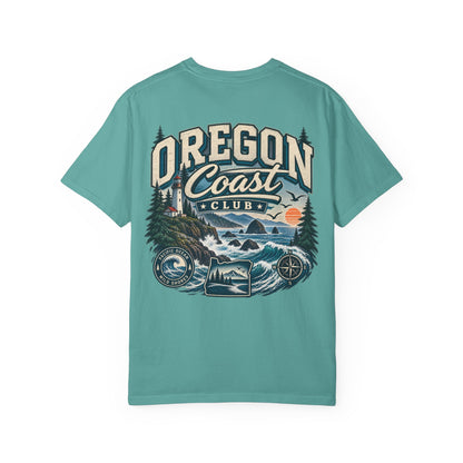 Oregon Coast Club Unisex Comfort Color 1717 Streetwear Graphic Tee