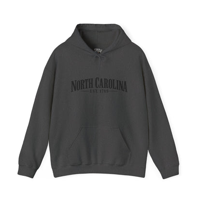 North Carolina Est.1789 Unisex Hoodie State Name Graphic