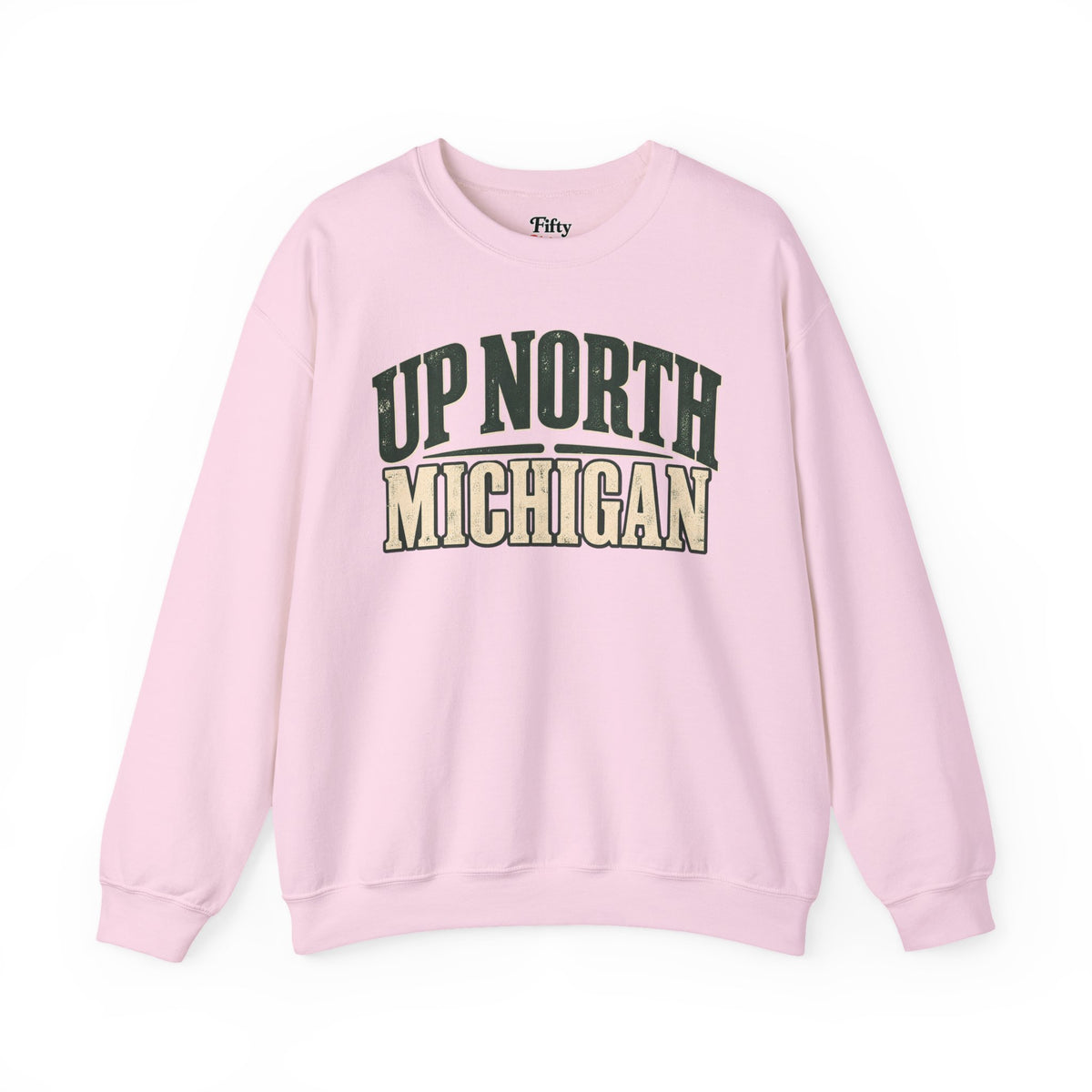 Up North Michigan Unisex Crewneck Sweatshirt State Name Graphic