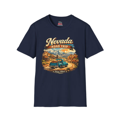 Nevada Road Trip Unisex Softstyle T Shirt State Pride Graphic Tee Collections FS03