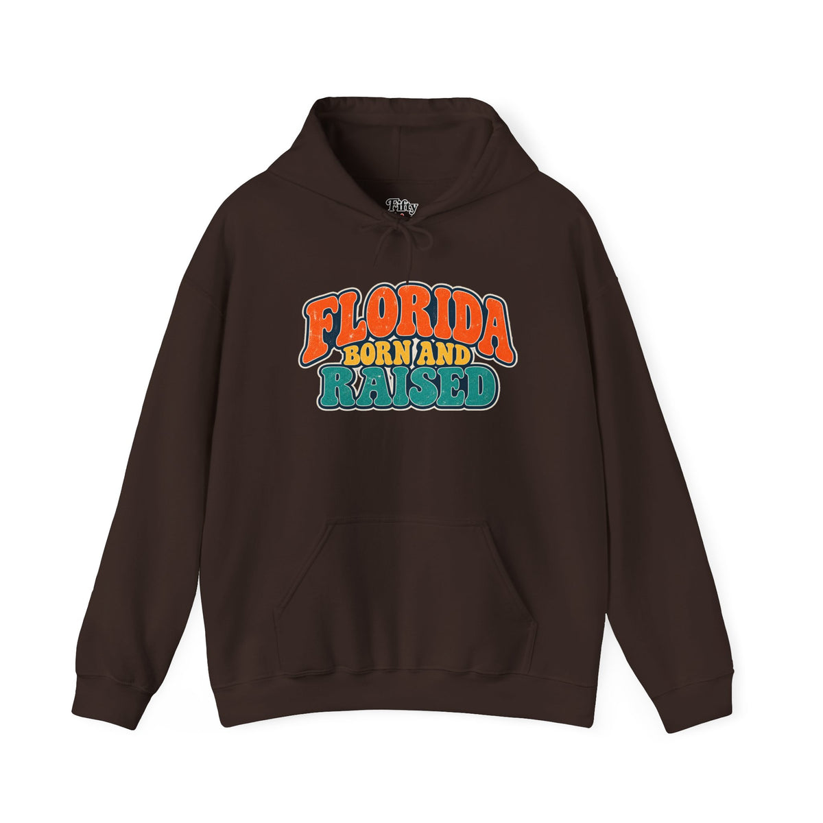 Florida Born and Raised Retro Sunshine State Unisex Hoodie Graphic