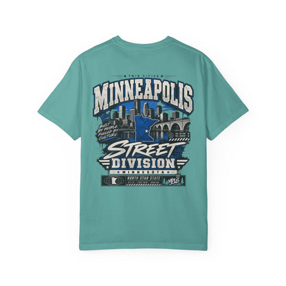 Minnesota Minneapolis Street Division Unisex Comfort Color 1717 Streetwear Graphic Tee