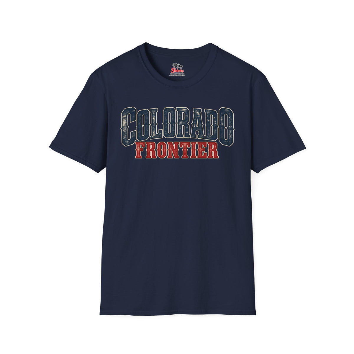 Colorado Frontier  Unisex Softstyle T Shirt State Name Graphic Tee