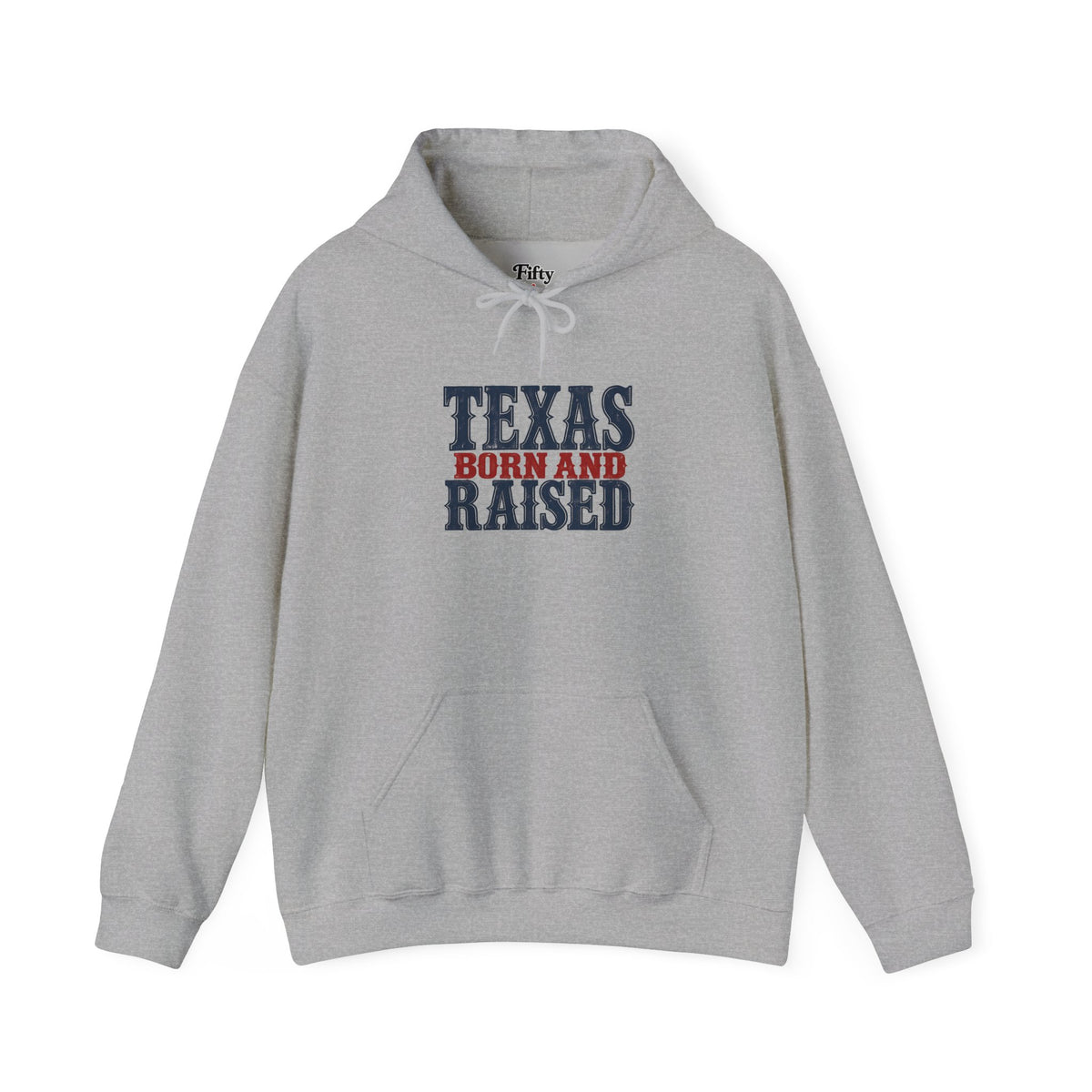 Texas Born and Raised Classic Heritage Unisex Hoodie Graphic