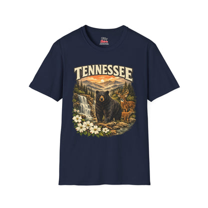 Tennessee Wildlife Unisex Softstyle T Shirt State Pride Graphic Tee Collections FS03