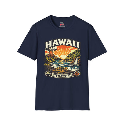 Hawaii Aloha State Adventure Unisex Softstyle T Shirt State Pride Graphic Tee Collections FS03