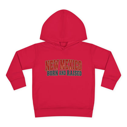New Mexico Born and Raised Vintage Americana Unisex Toddler Pullover Fleece Hoodie