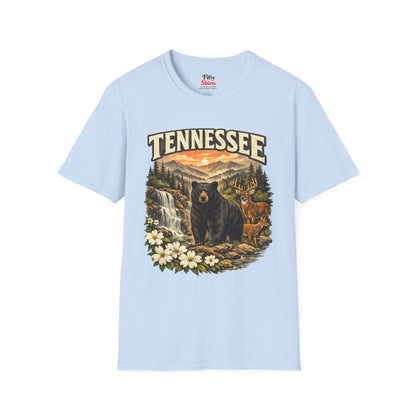 Tennessee Wildlife Unisex Softstyle T Shirt State Pride Graphic Tee Collections FS03