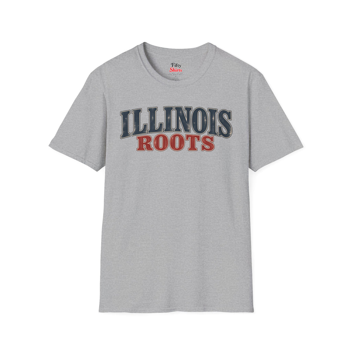Illinois Roots Unisex Softstyle T Shirt State Name Graphic Tee