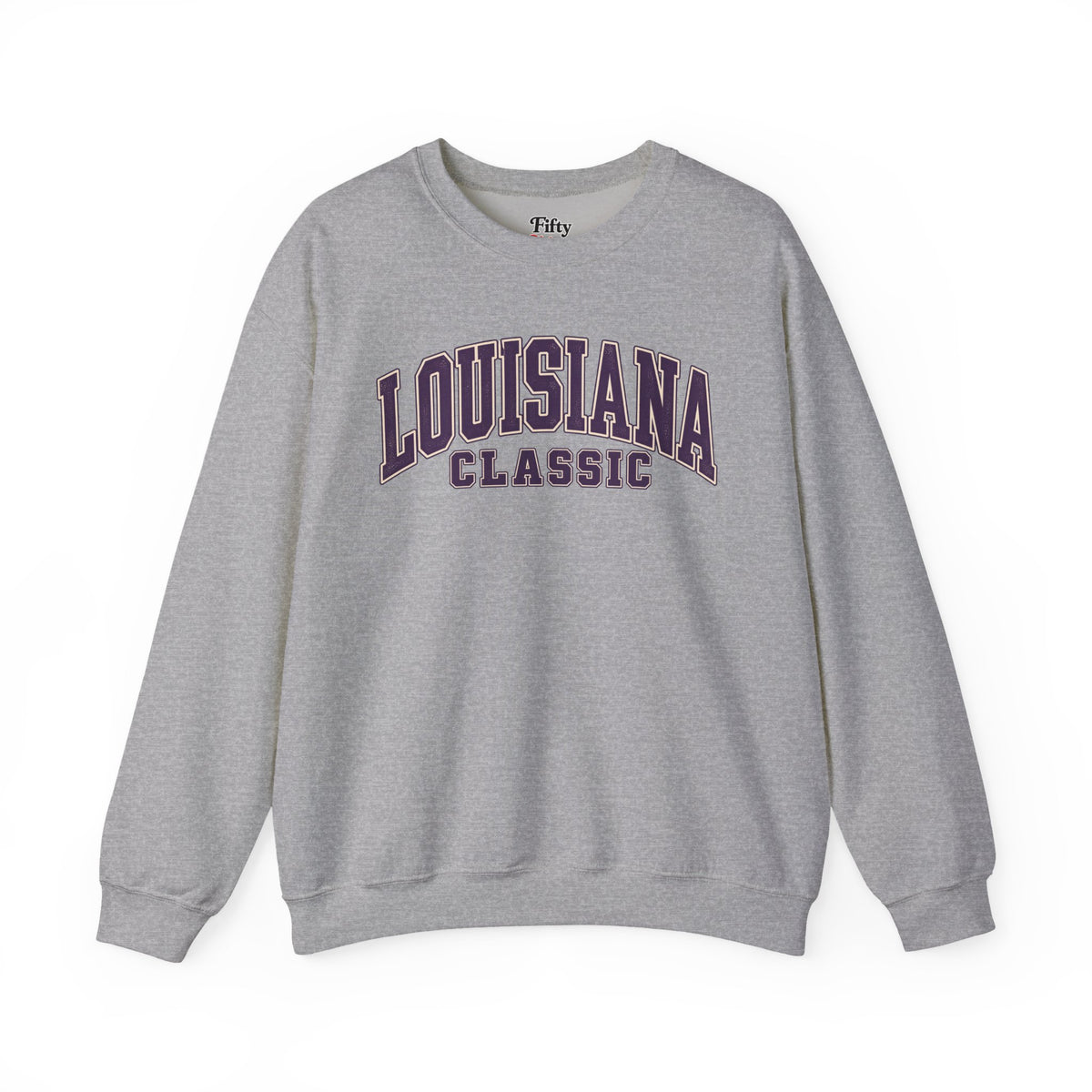 Louisiana Classic Unisex Crewneck Sweatshirt State Name Graphic