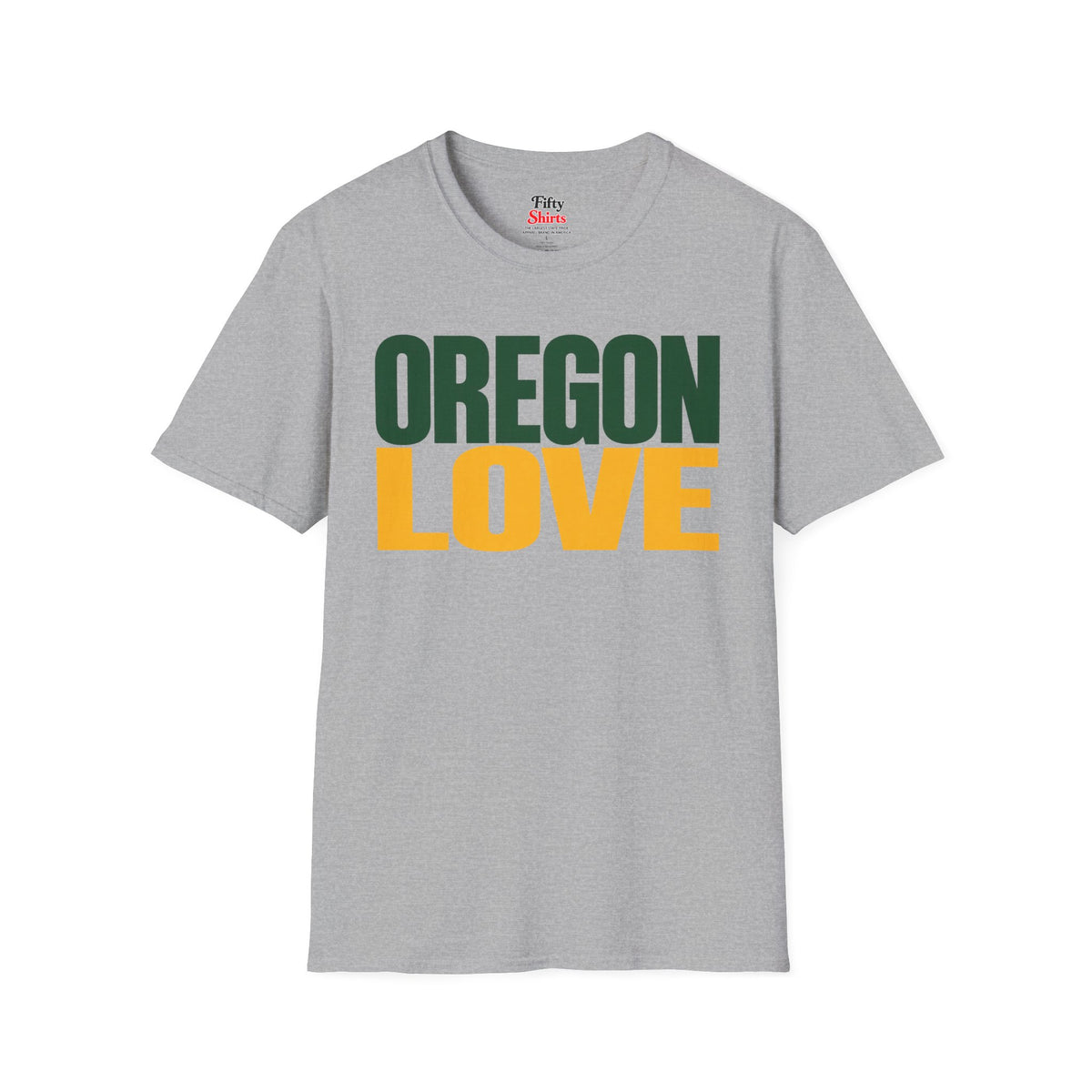 Oregon Love Unisex Softstyle T Shirt State Name Graphic Tee