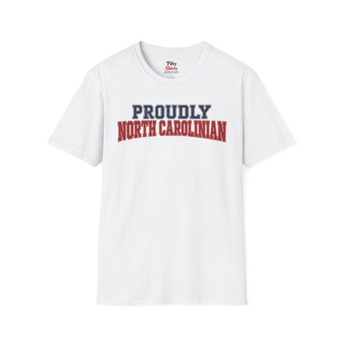 Proudly North Carolinian Carolina Unisex Softstyle T Shirt State Name Graphic Tee