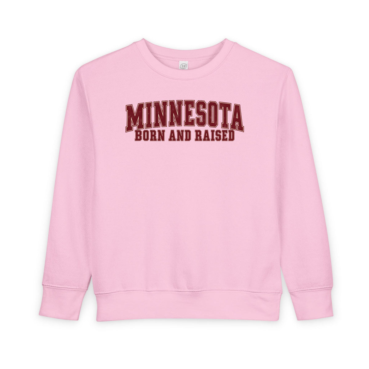 Minnesota Born and Raised Vintage Collegiate Unisex Toddler Sweatshirt