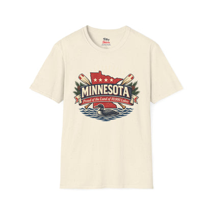Minnesota State Pride Unisex Softstyle T Shirt State Pride Graphic Tee Collections FS03