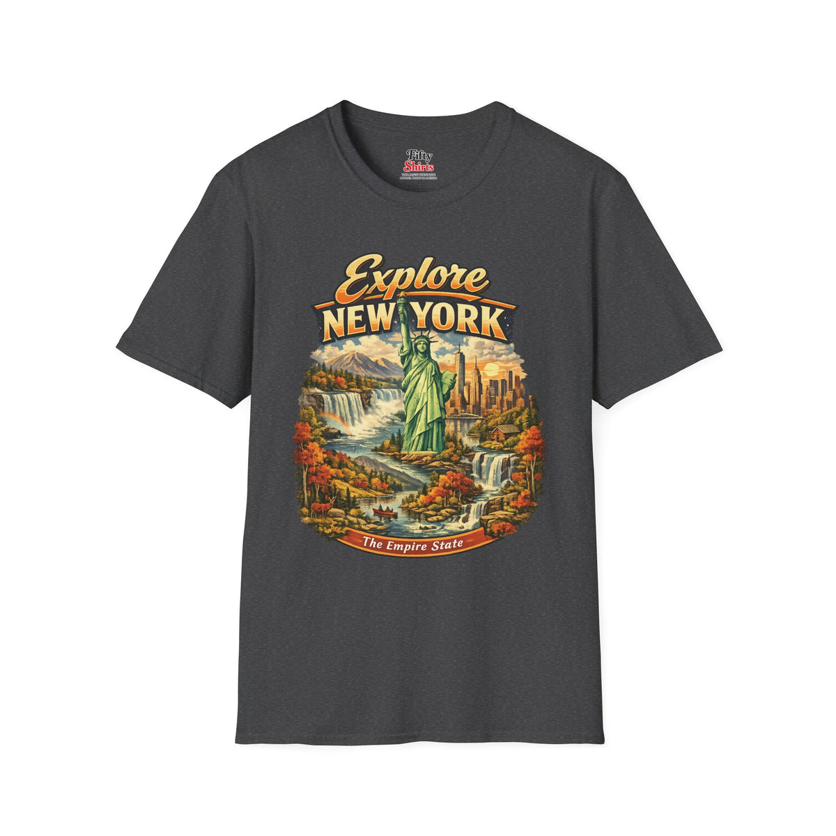 Explore New York Unisex Softstyle T Shirt State Pride Graphic Tee Collections FS03