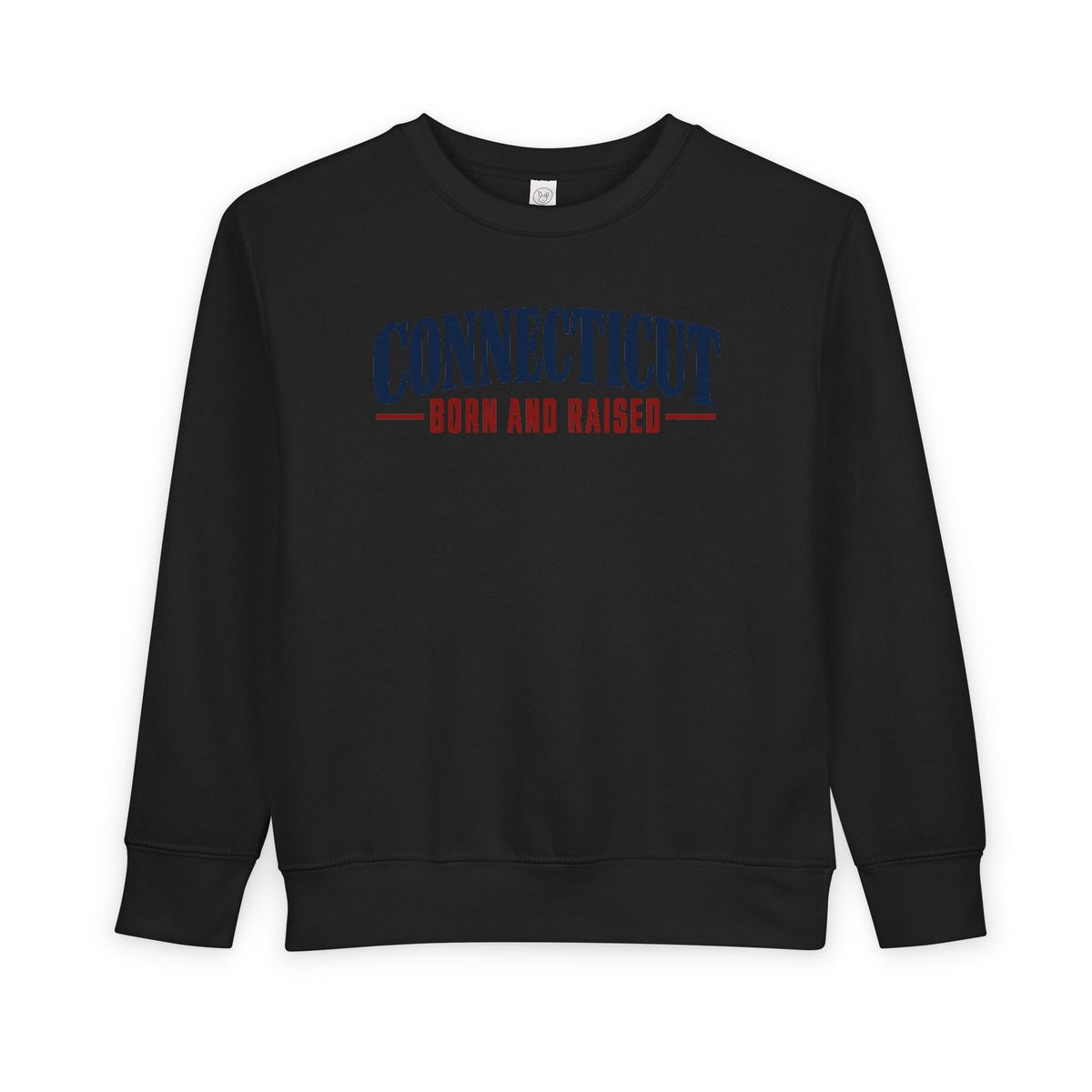 Connecticut Born and Raised Classic New England Unisex Toddler Sweatshirt