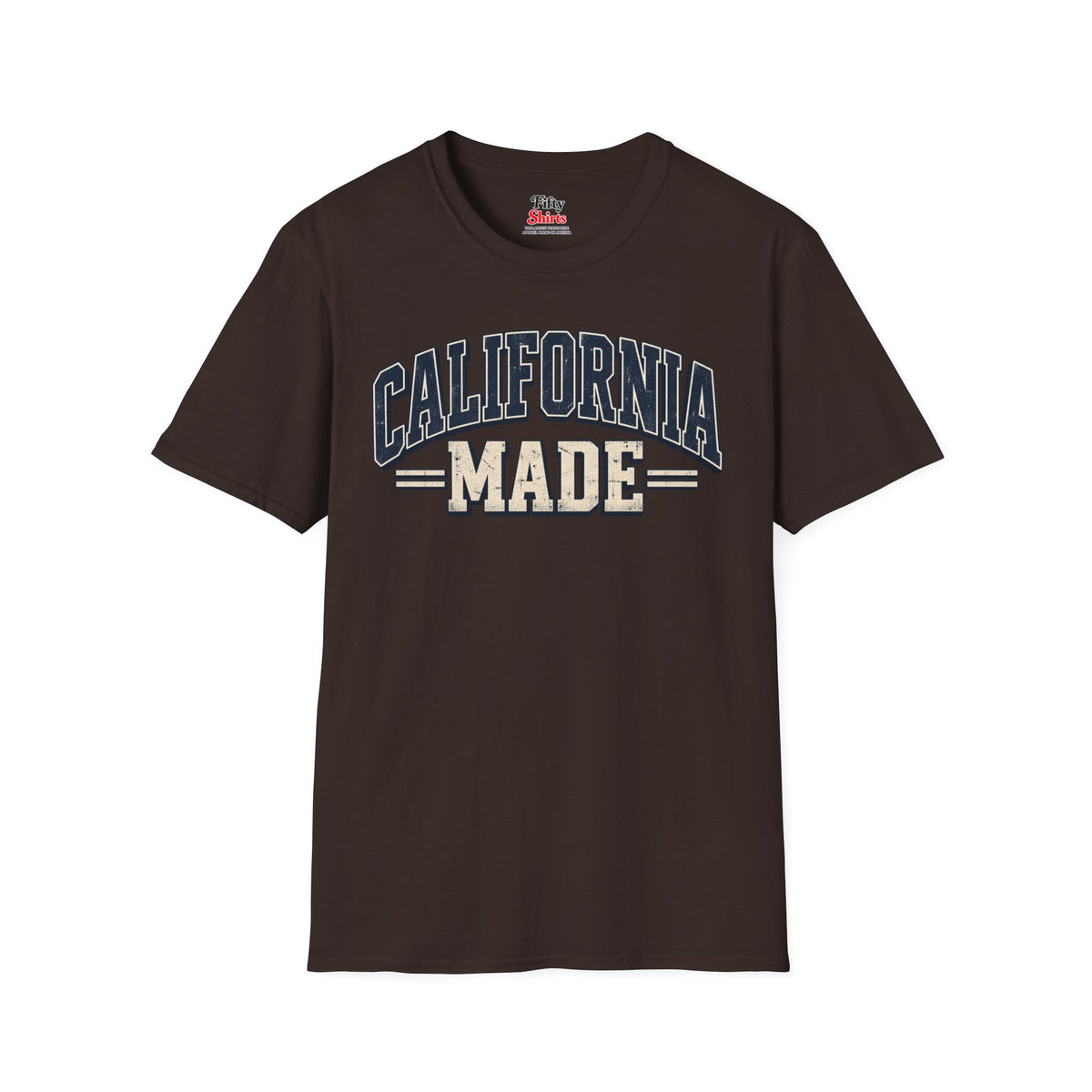 California Made Unisex Softstyle T Shirt State Name Graphic Tee