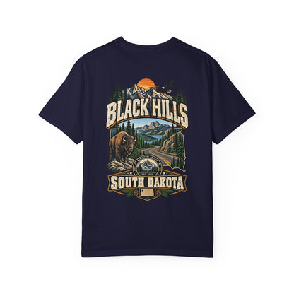 Black Hills South Dakota Unisex Comfort Color 1717 Streetwear Graphic Tee
