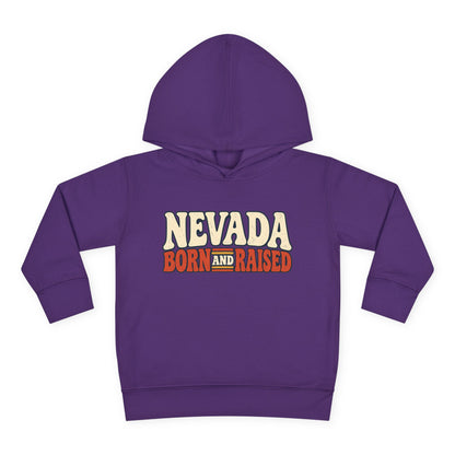 Nevada Born and Raised Retro 1970s Desert Unisex Toddler Pullover Fleece Hoodie