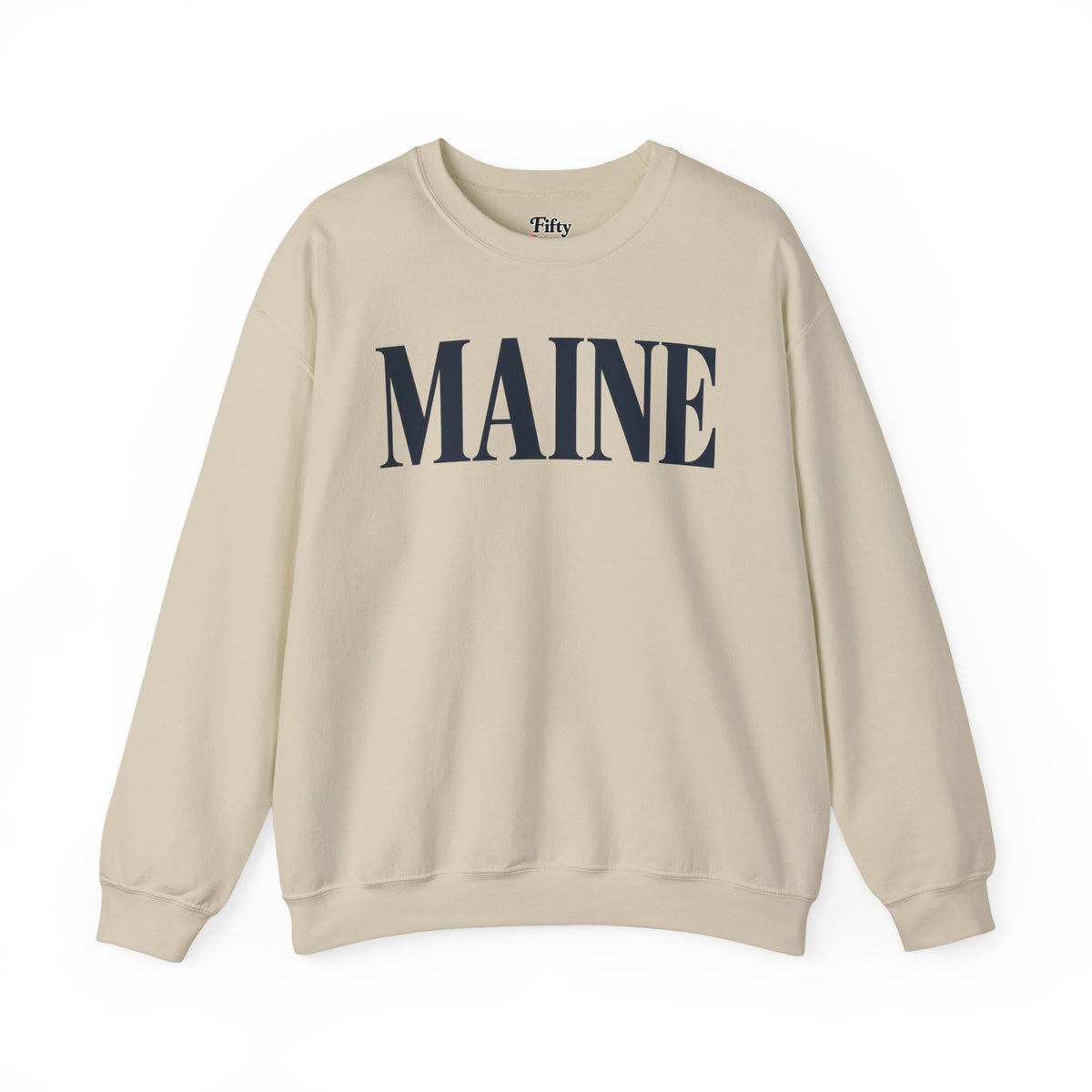 Maine Unisex Crewneck Sweatshirt State Name Graphic