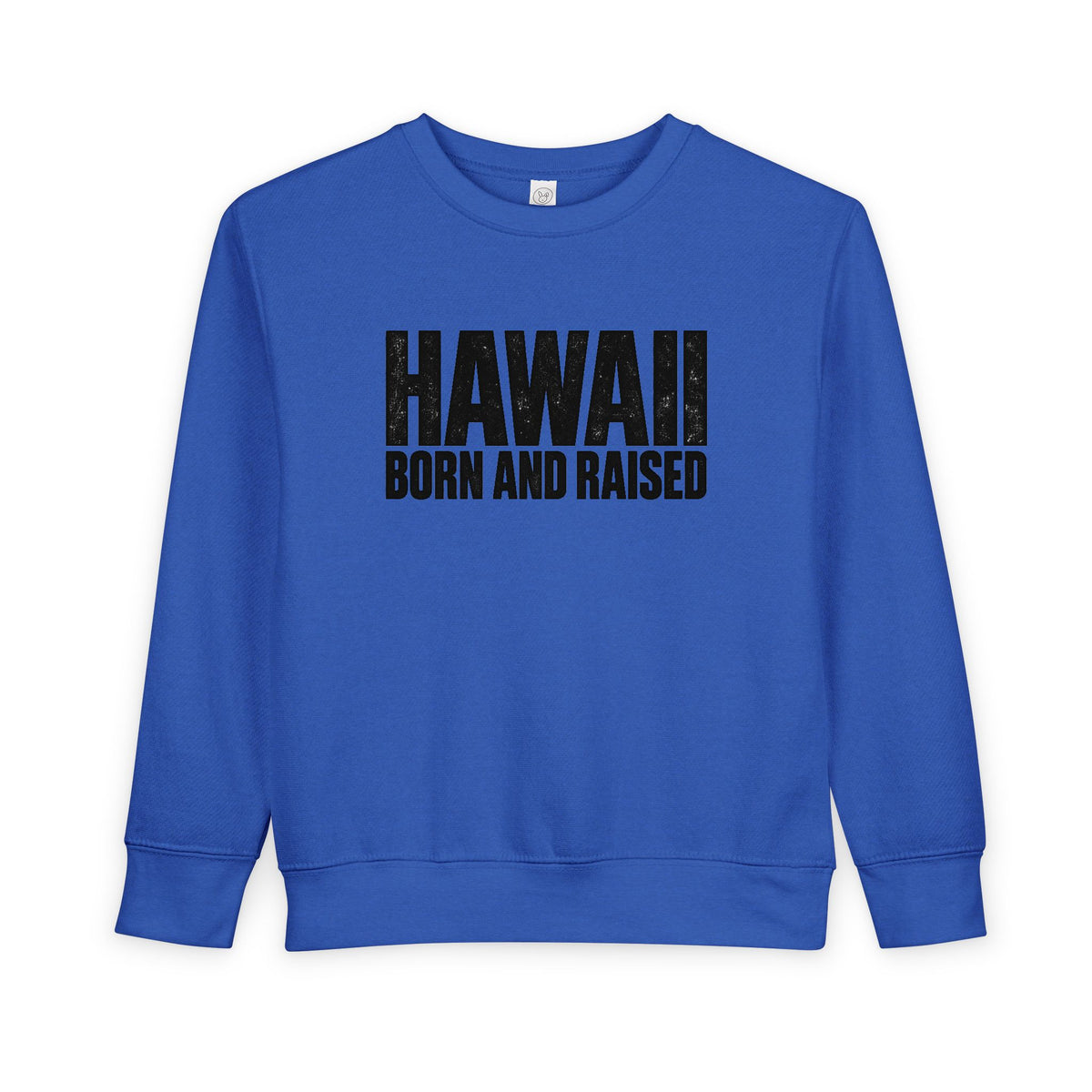 Hawaii Born and Raised Minimal Modern Heritage Unisex Toddler Sweatshirt