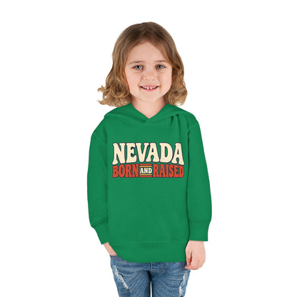 Nevada Born and Raised Retro 1970s Desert Unisex Toddler Pullover Fleece Hoodie