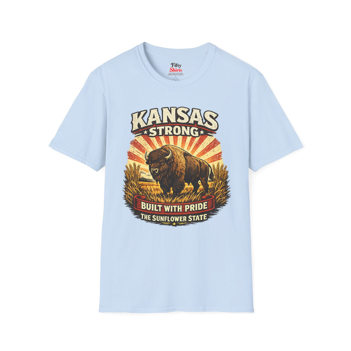 Kansas Strong Unisex Softstyle T Shirt State Pride Graphic Tee Collections FS03