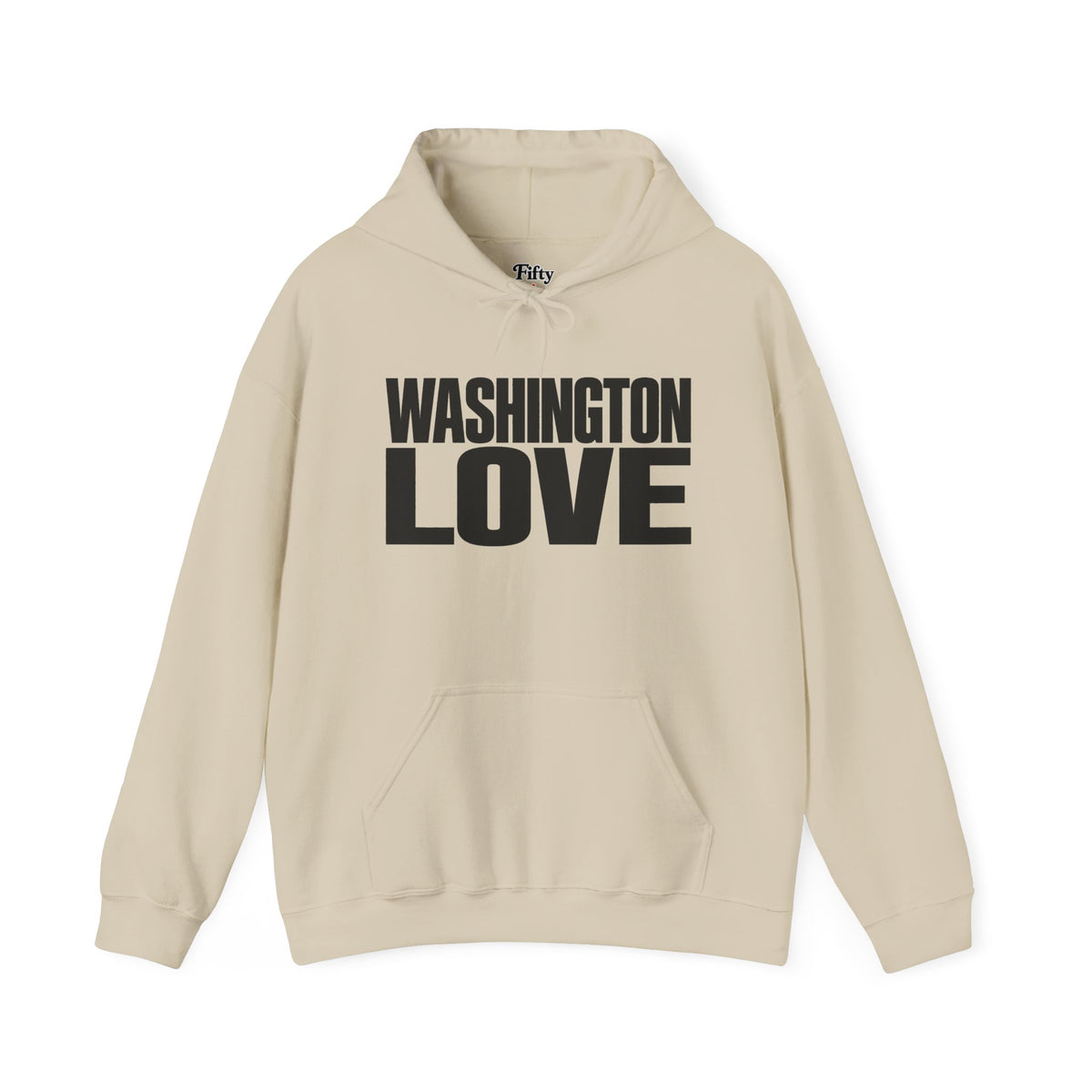 Washington Love Unisex Hoodie State Name Graphic