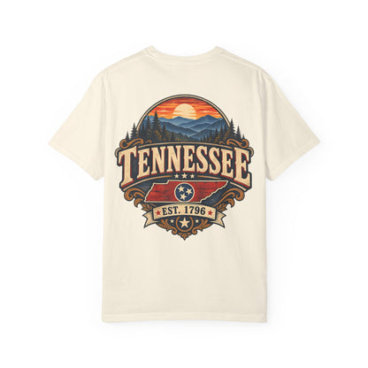 Tennessee Established 1796 Unisex Comfort Color 1717 Streetwear Graphic Tee