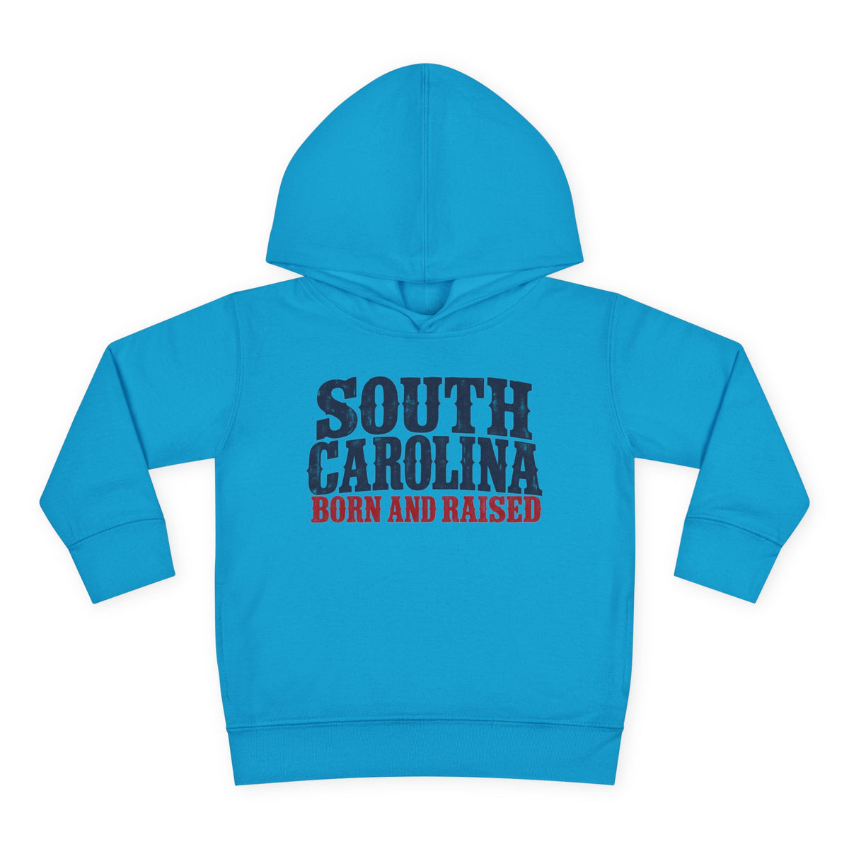 South Carolina Born and Raised Southern Heritage Unisex Toddler Pullover Fleece Hoodie