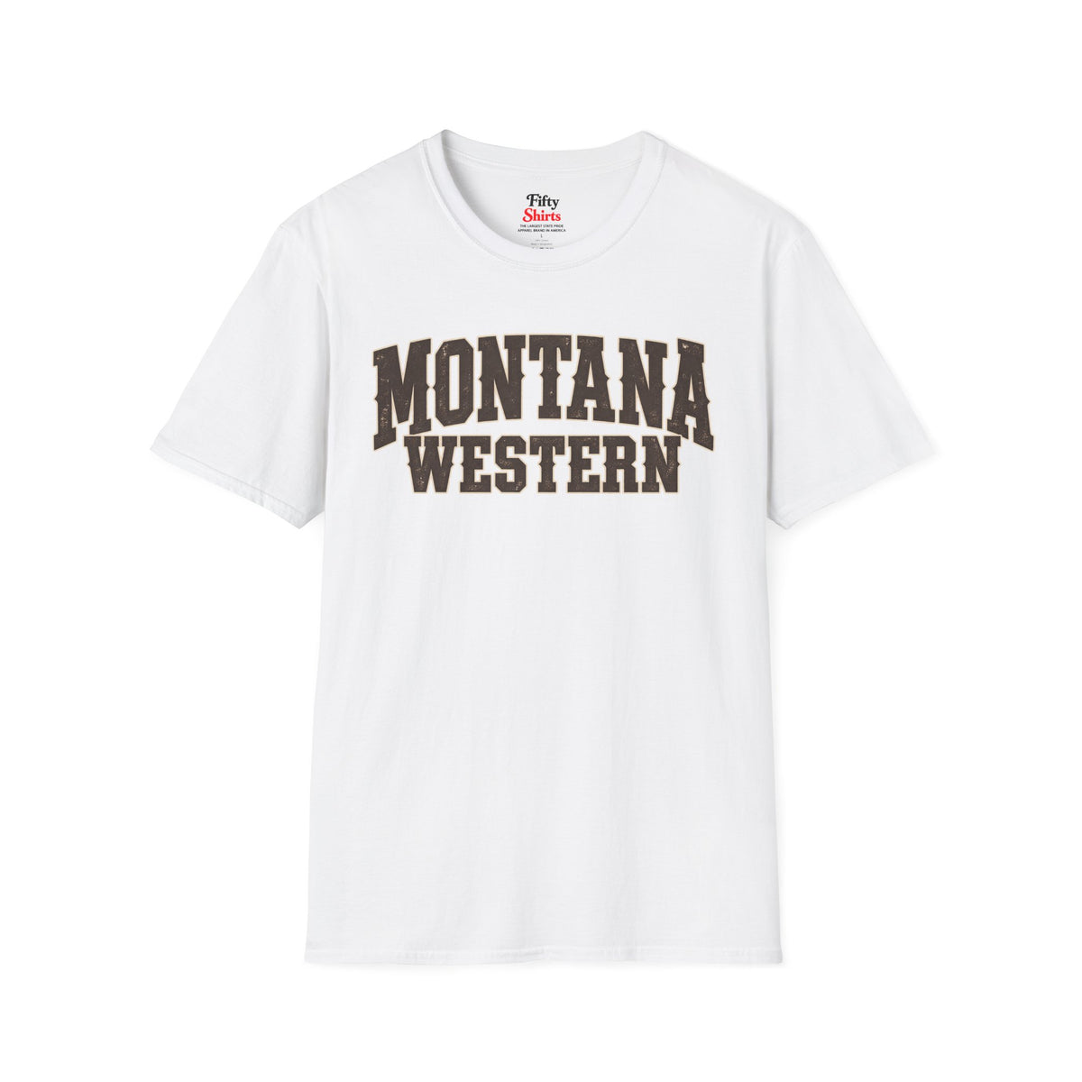 Montana Western Unisex Softstyle T Shirt State Name Graphic Tee
