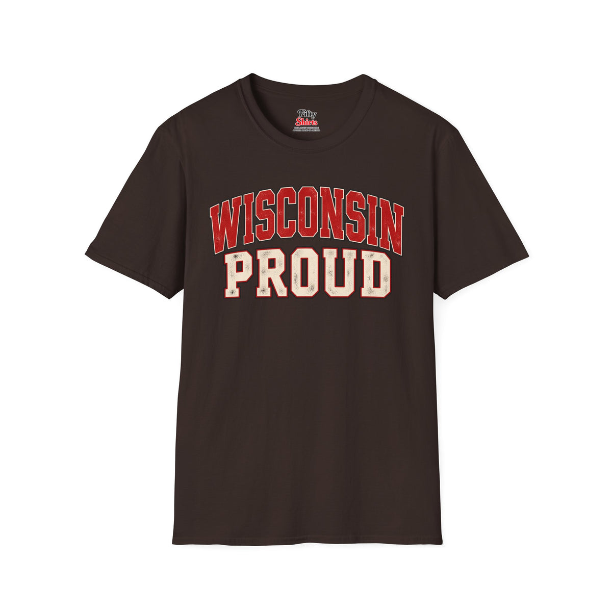 Wisconsin Proud Unisex Softstyle T Shirt State Name Graphic Tee