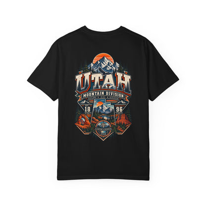Utah Mountain Division Unisex Comfort Color 1717 Streetwear Graphic Tee