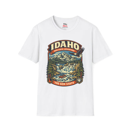 Idaho Gem State Adventure Unisex Softstyle T Shirt State Pride Graphic Tee Collections FS03