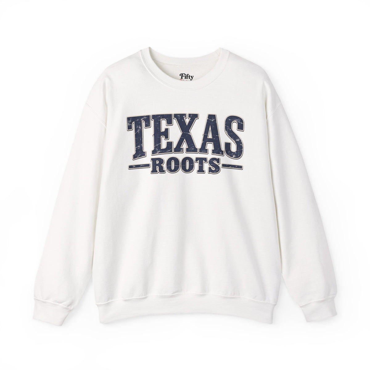Texas Roots Unisex Crewneck Sweatshirt State Name Graphic