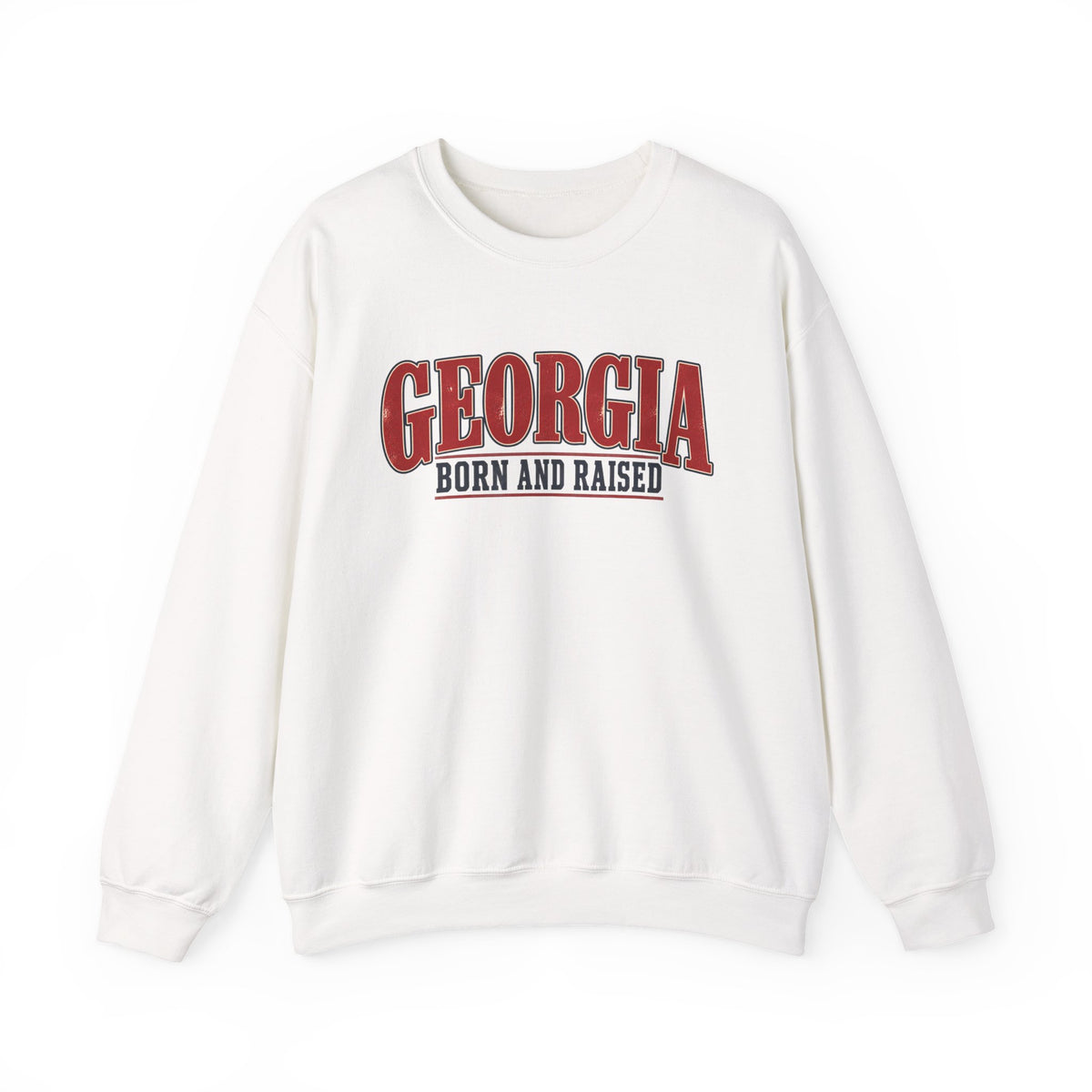 Georgia Born and Raised Classic Americana Unisex Sweatshirt Graphic