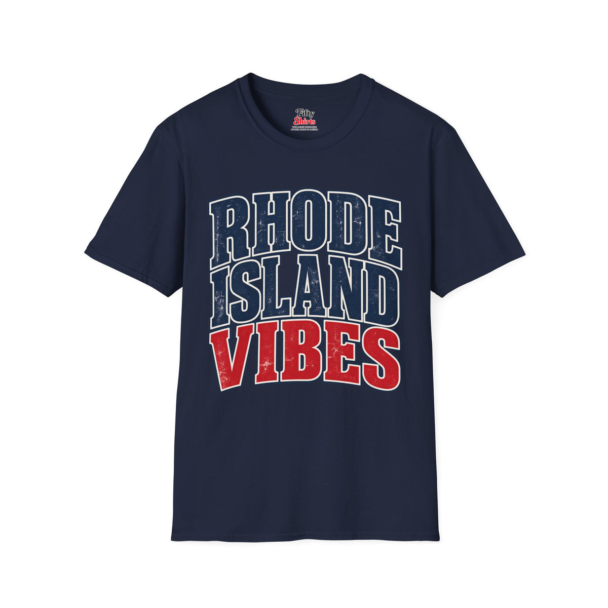 Rhode Island Vibes Unisex Softstyle T Shirt State Name Graphic Tee