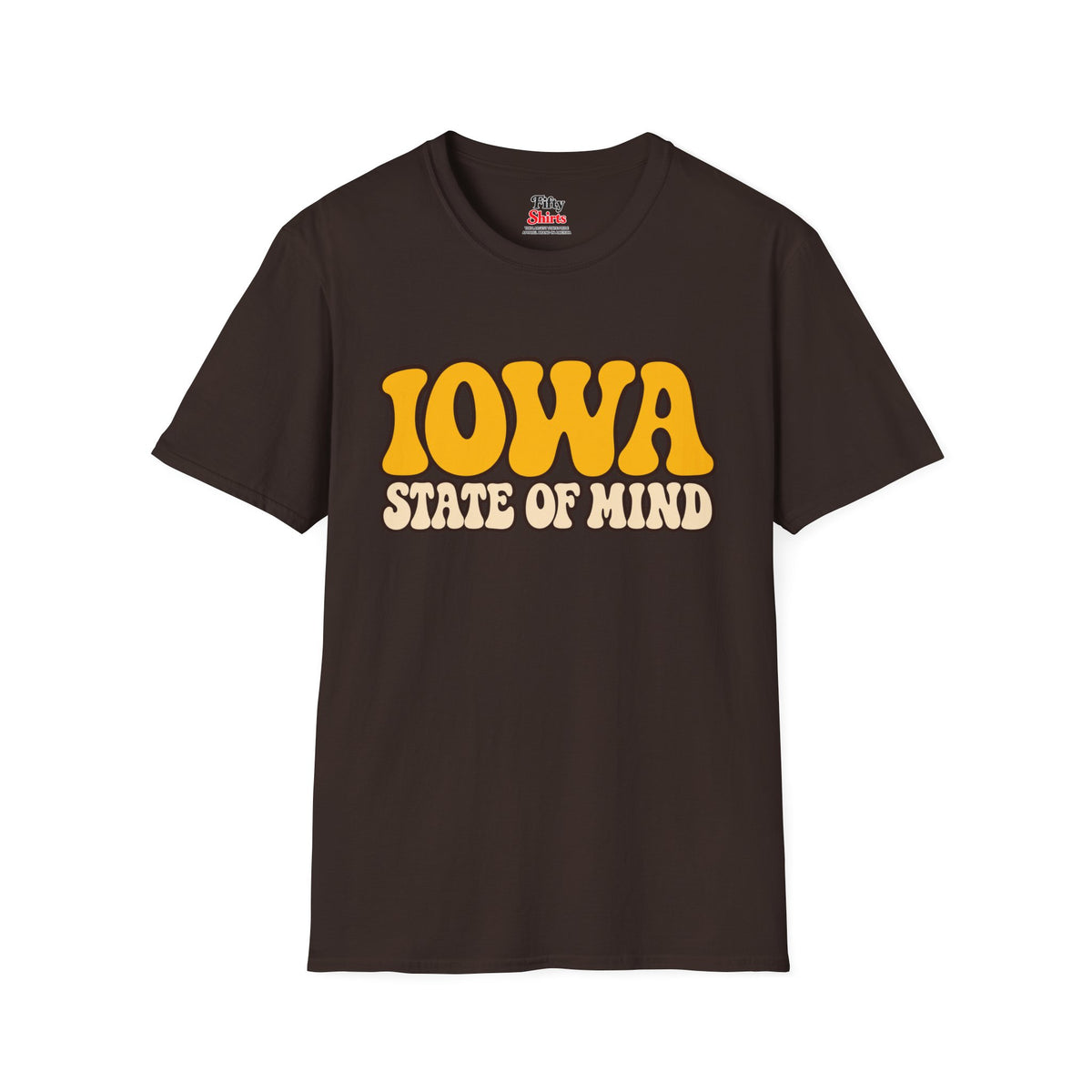 Iowa State of Mind Unisex Softstyle T Shirt State Name Graphic Tee