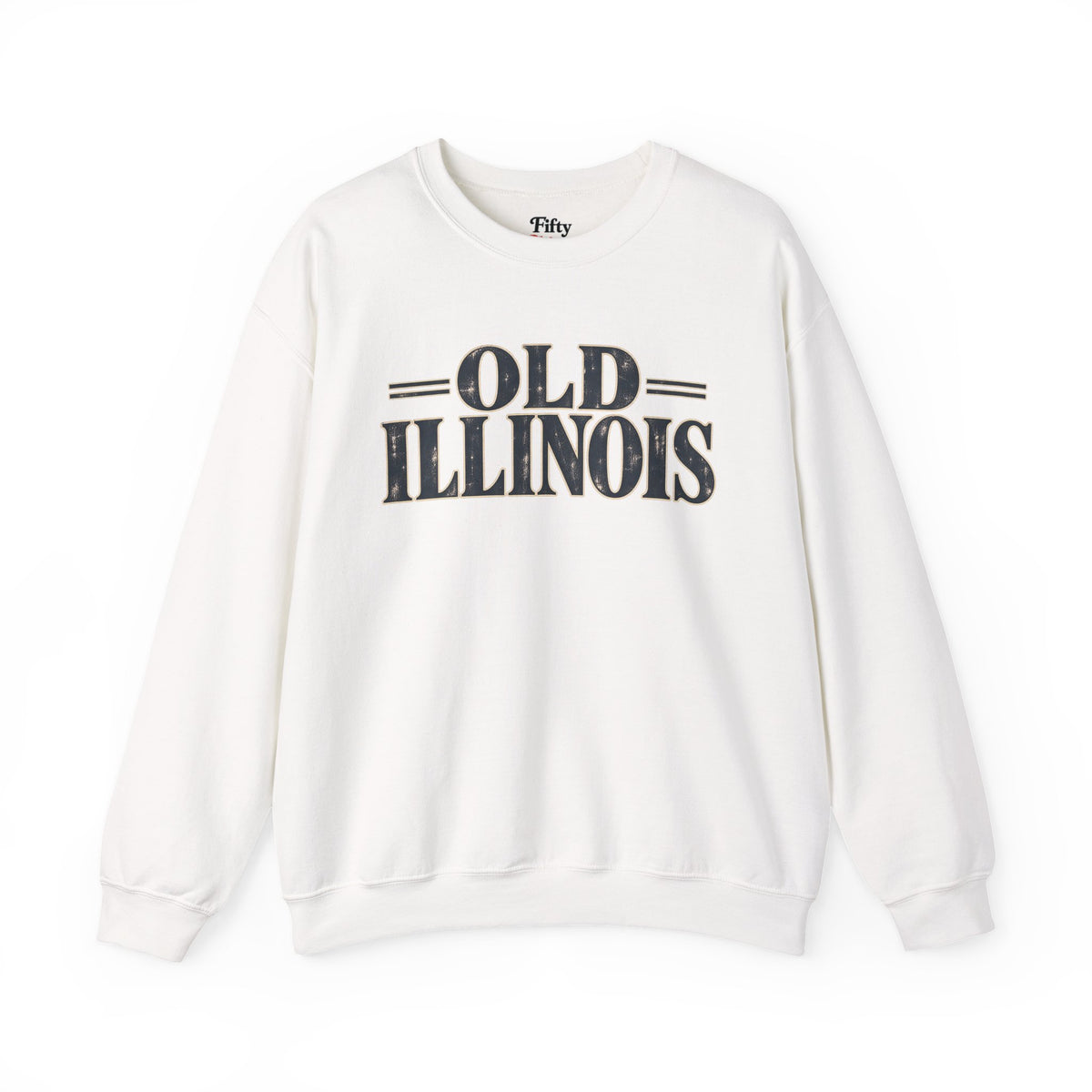 Old Illinois Unisex Crewneck Sweatshirt State Name Graphic