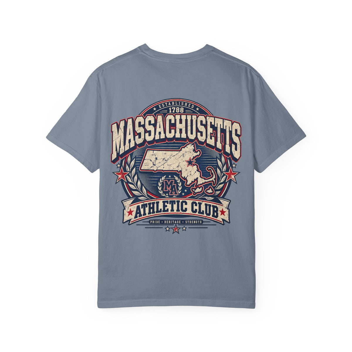 Massachusetts Athletic Club Unisex Comfort Color 1717 Streetwear Graphic Tee