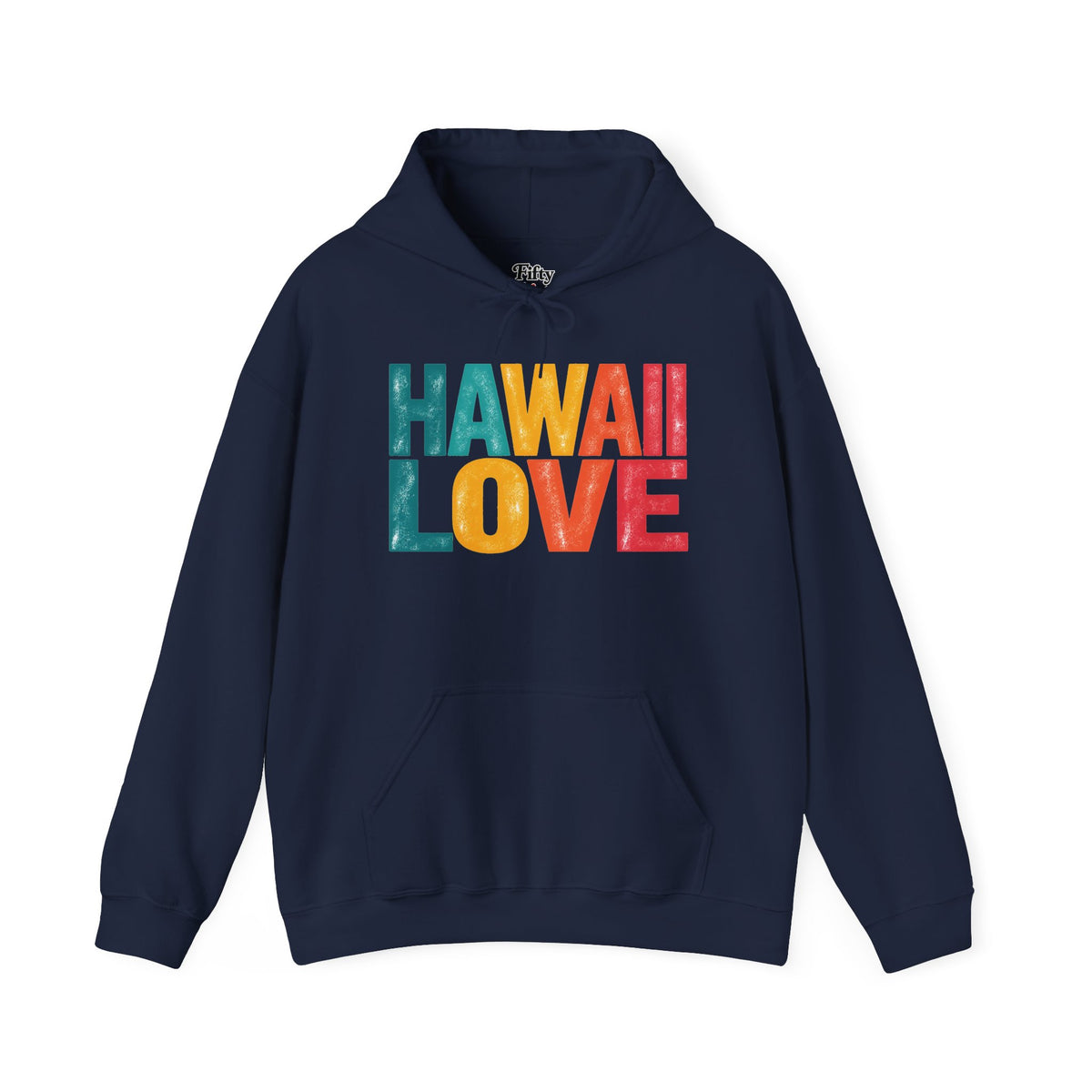 Hawaii Love Unisex Hoodie State Name Graphic