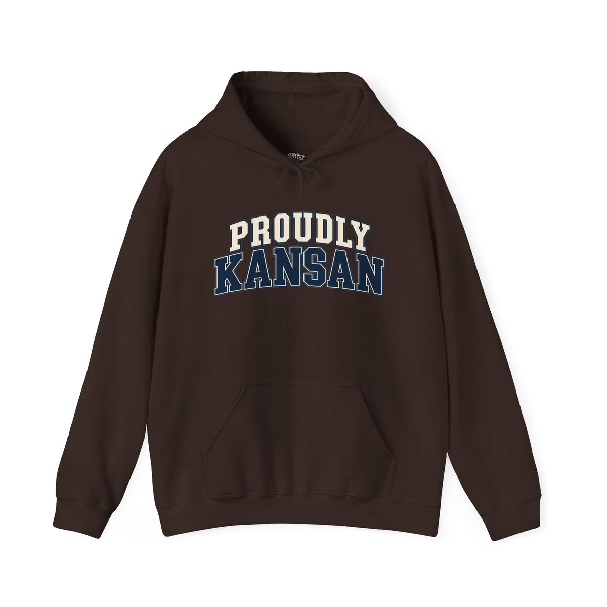 Proudly Kansan Kansas Unisex Hoodie State Name Graphic