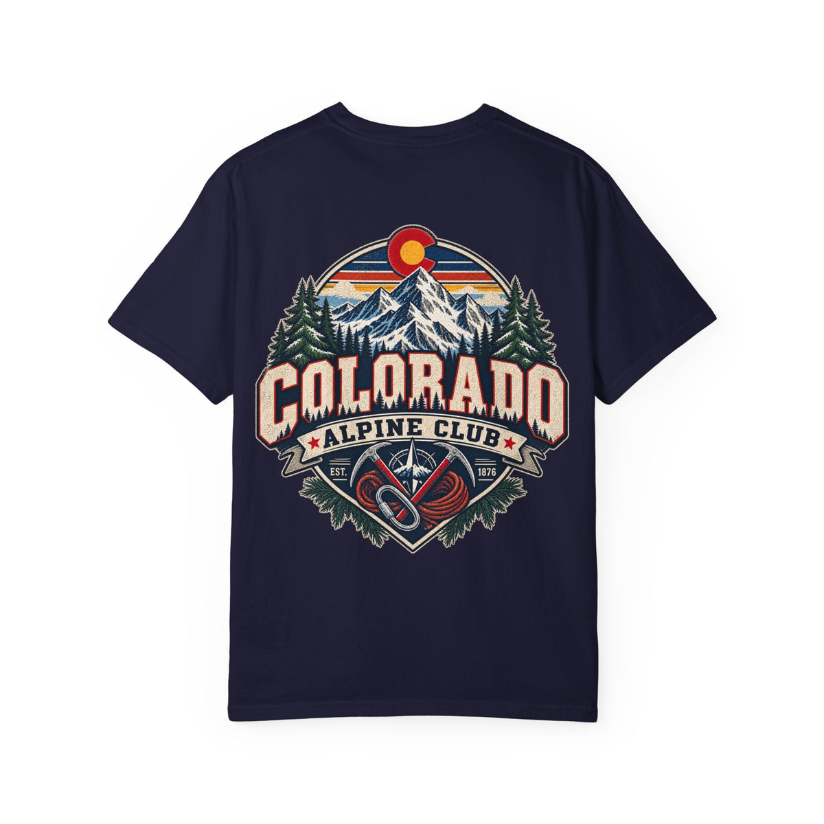 Colorado Alpine Club  Unisex Comfort Color 1717 Streetwear Graphic Tee