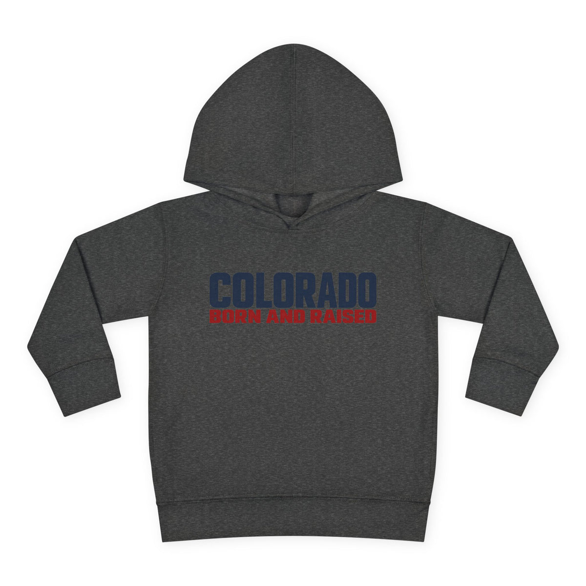 Colorado Born and Raised Minimal Modern Unisex Toddler Pullover Fleece Hoodie