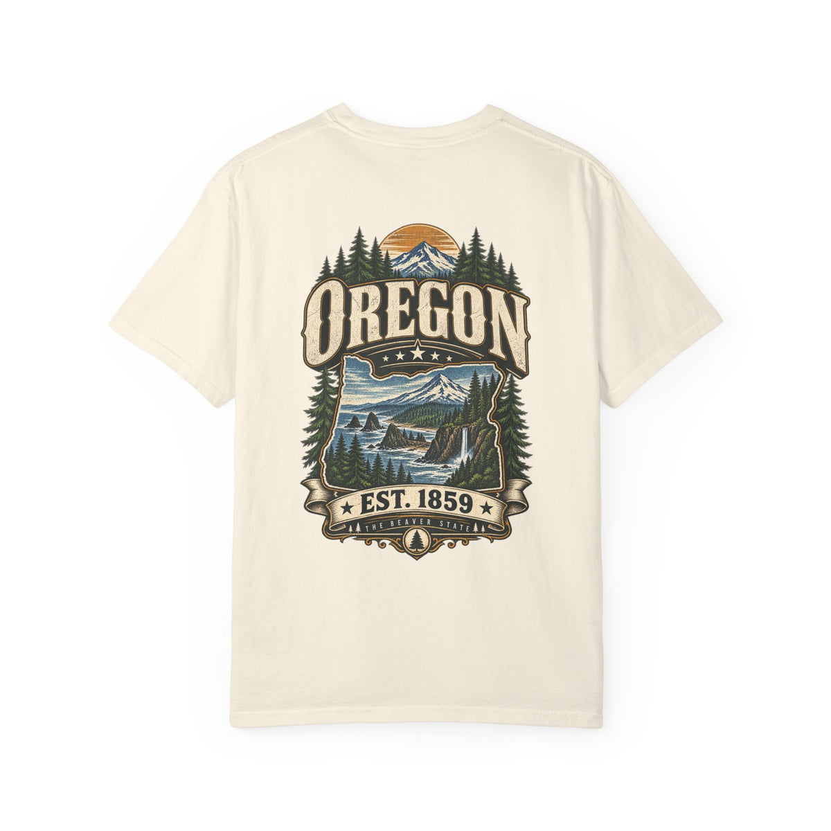 Oregon Established 1859 Unisex Comfort Color 1717 Streetwear Graphic Tee